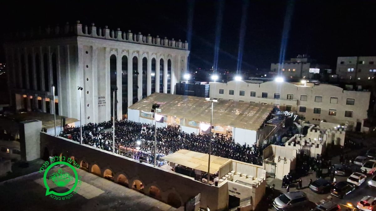 שמחת בית השואבה בבעלזא. צילום: פורום בעלזא פנימי שמחת בית השואבה בבעלזא. צילום: פורום בעלזא פנימי
