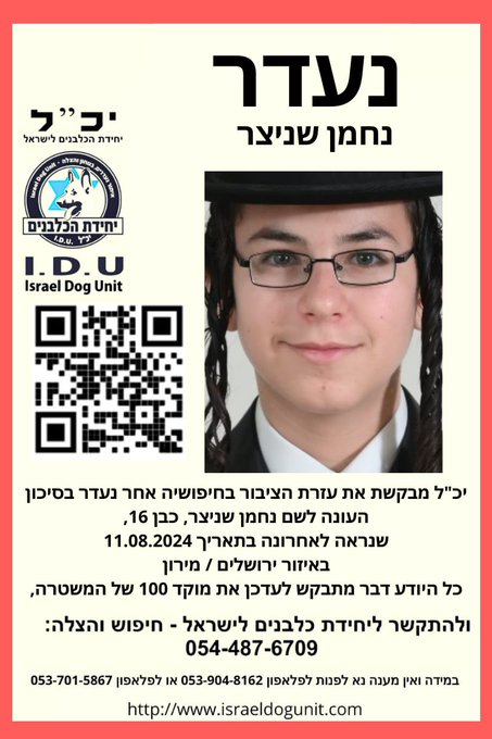 פרטי הנעדר פרטי הנעדר