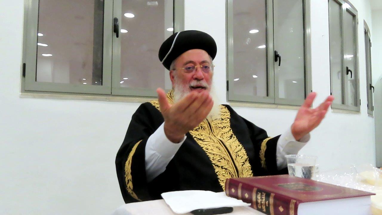 הגרשמ עמאר בהספד. מ' מיכאלי