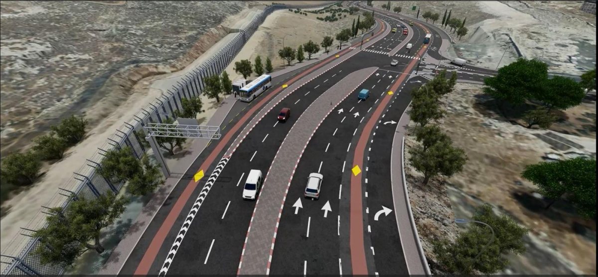 הרחבת כביש 437 | הדמיה: חברת מוריה