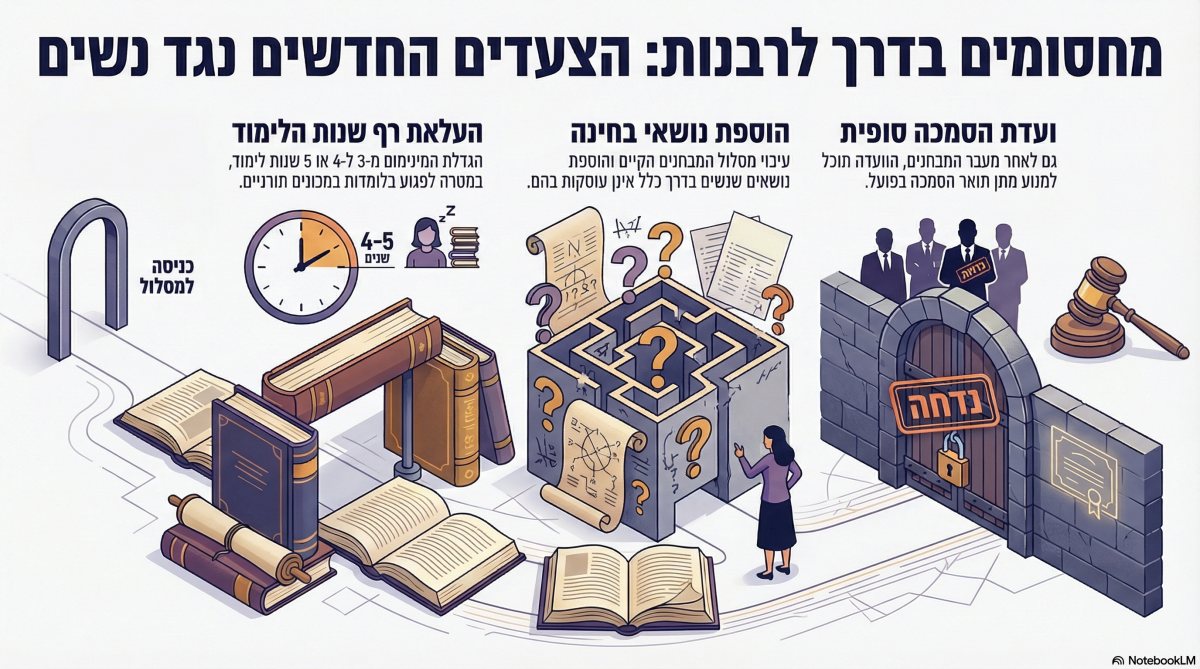 "אי-הבנות": המחסומים לנשים | אינפוגרפיקה: ירושלים החרדית