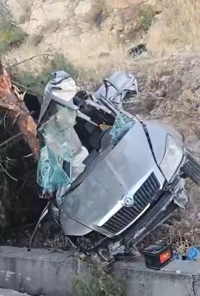 הרכב המרוסק בזירת התאונה הרכב המרוסק בזירת התאונה