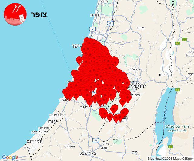 מפת ההתרעות מפת ההתרעות