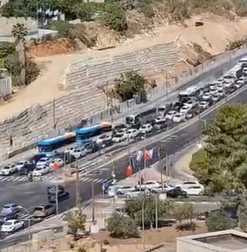 פקקי תנועה בכביש גולדה | קבוצת עדכוני רמות