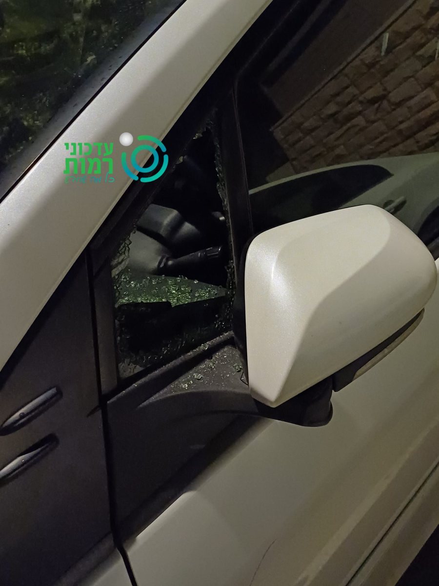 הרכב שנופץ בניסיון הגניבה בליל שבת | עדכוני רמות