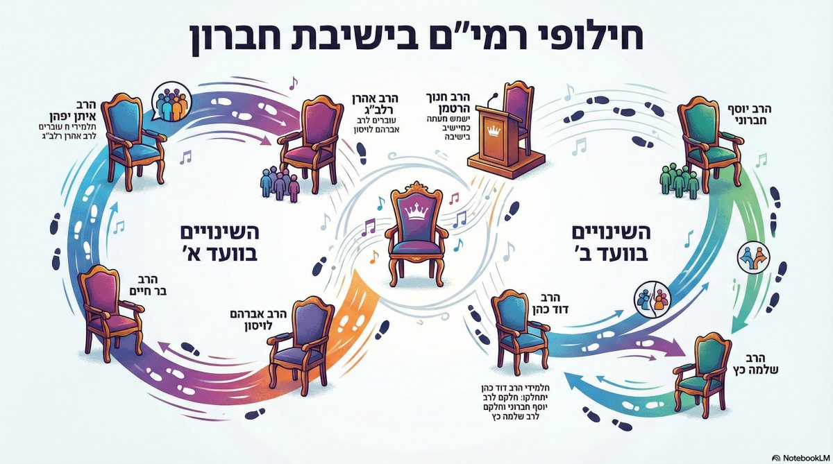 "כסאות מוזיקליים" בישיבת חברון | אינפוגרפיקה: ירושלים החרדית