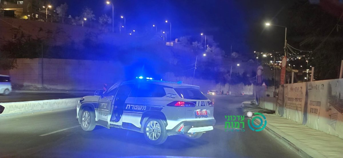 הכביש חסום עד לפינוי רכב השב"חים | עדכוני רמות
