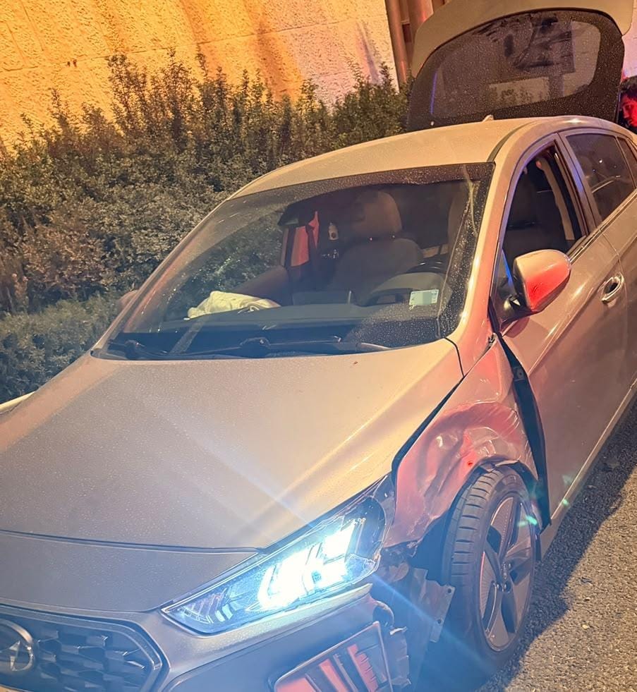הרכב הגנוב שנמלט | קרדיט: דוברות המשטרה