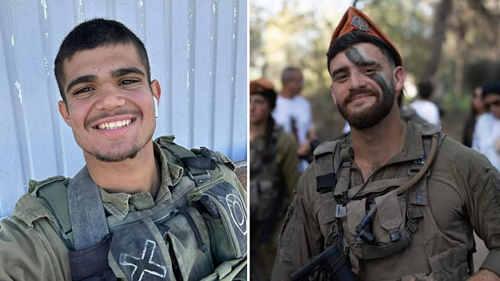 שני הנרצחים בפיגוע: סמ"ר רון יונתן רויטמן (מימין), וסמל יובל שי סוילם הי"ד | צילום: דובר צה"ל