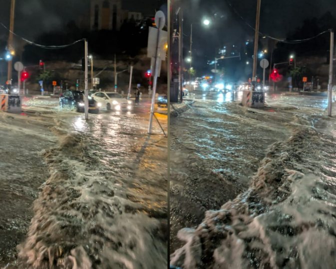 ההצפה בגולדה מאיר | עדכוני רמות
