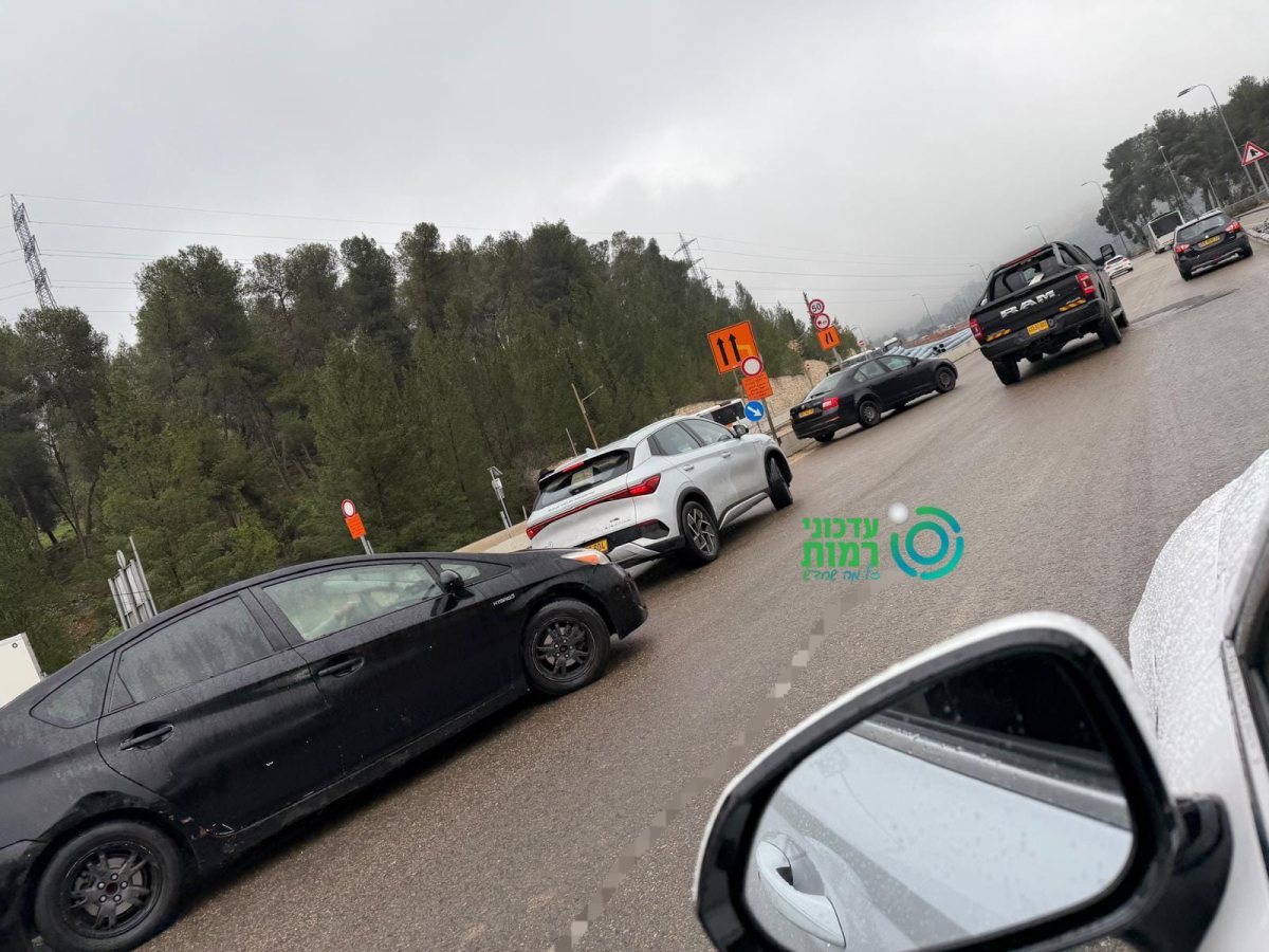 הרכב התקוע אתמול בצומת | עדכוני רמות