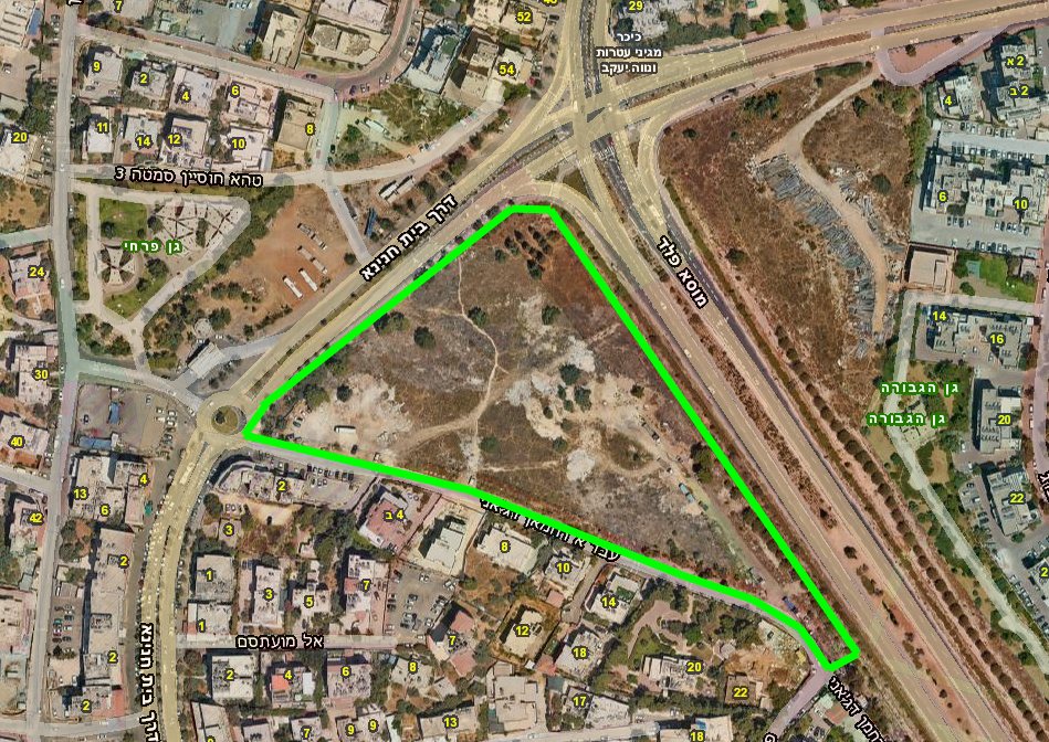 משולש הגבולות בצפון ירושלים עליו עומד החניון הפיראטי