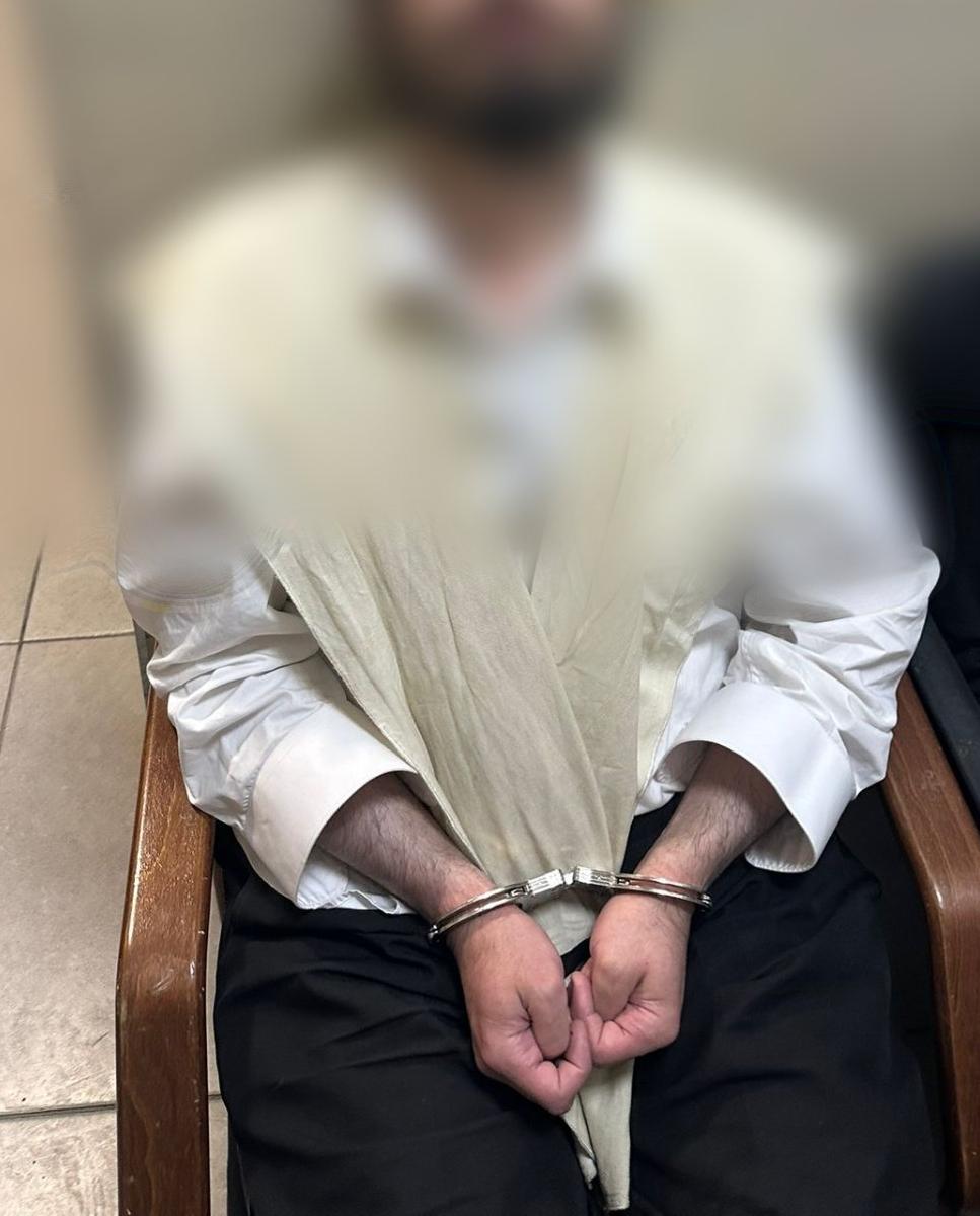 אחד החרדים שנעצרו | דוברות המשטרה