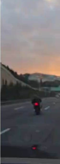 המרדף אחר האופנוען. דוברות המשטרה