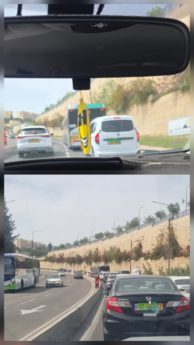 האוטובוס התקוע | צילום: עדכוני רמות