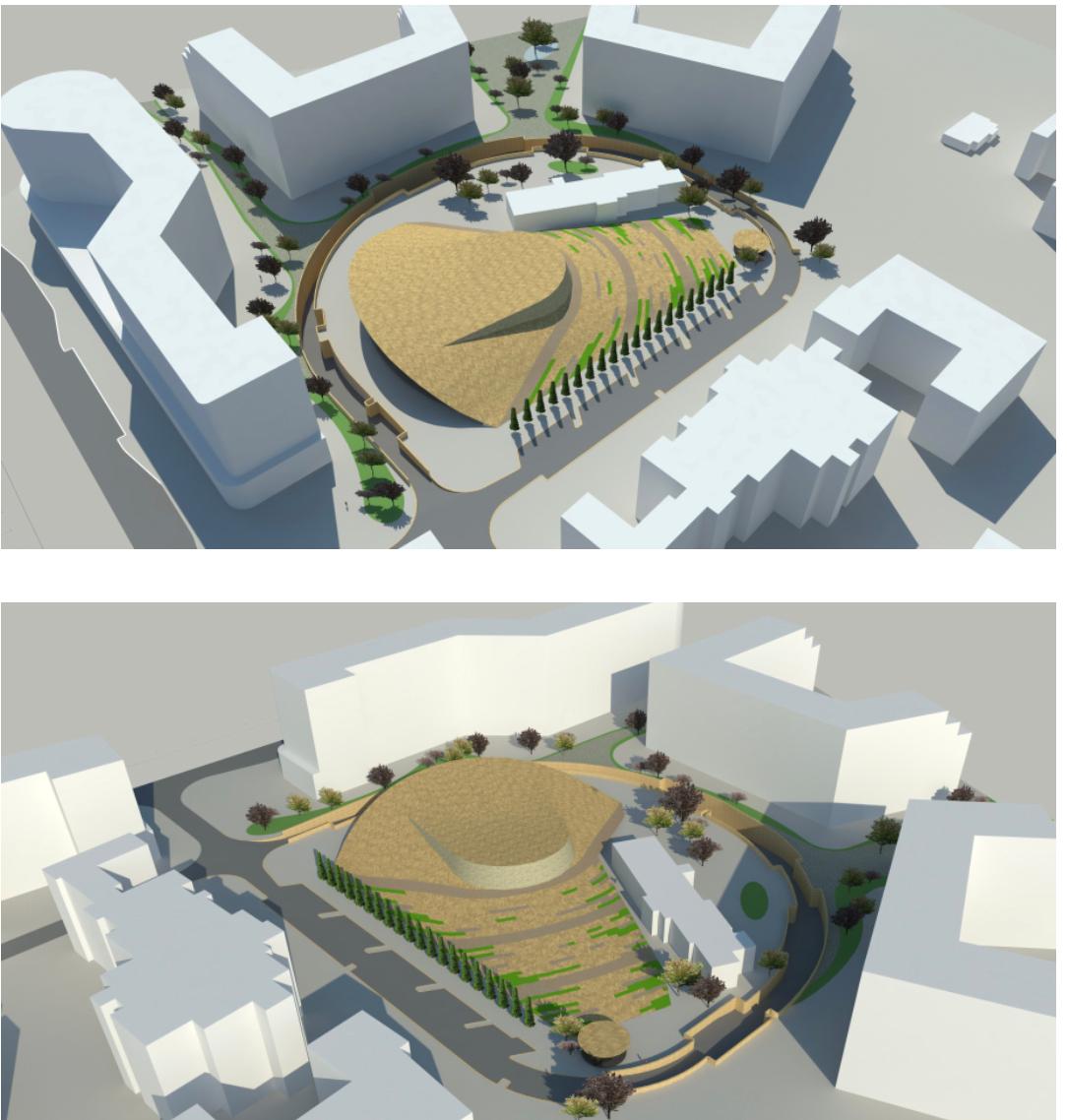 בנייני הנציב | © הדמייה: אדריכל אודי כסיף, מייזליץ כסיף