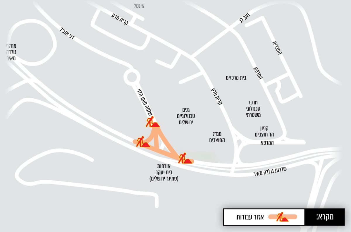 מפת העבודות | מוריה