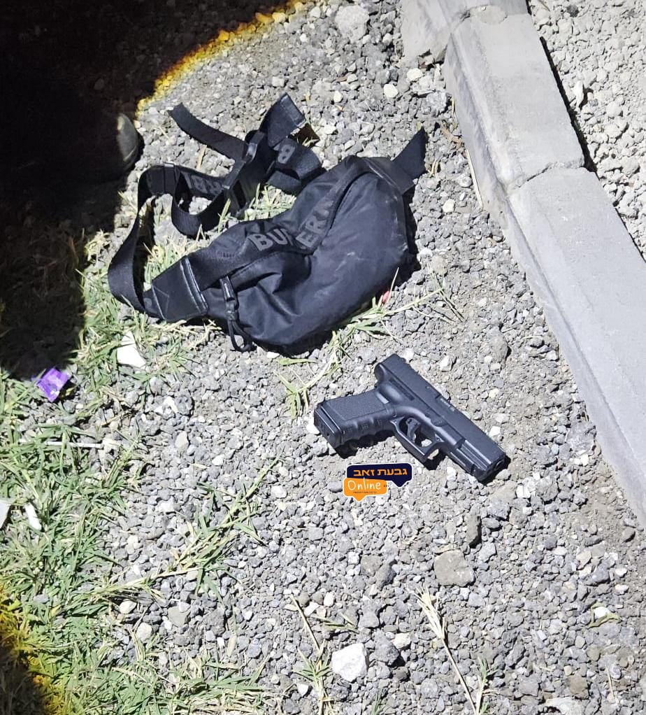 כלי הנשק שנתפסו בזירה 