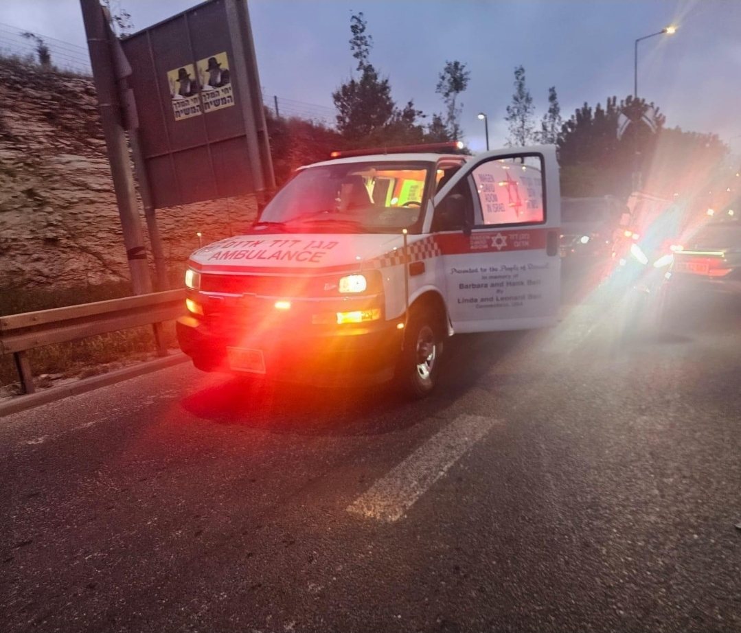 זירת התאונה בגולומב | צוות הצלה