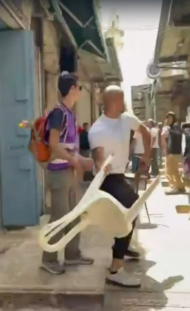 העימותים בעיר העתיקה | מתוך הסרטון