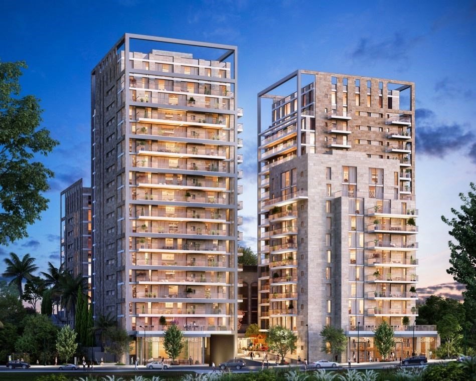 רובע מגורים ברחוב צונדק שכונת רמות. הדמיה: אדריכלית נורית אגמון