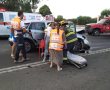 שלושה נפגעים באורח קל בתאונת דרכים בכניסה לגאליה