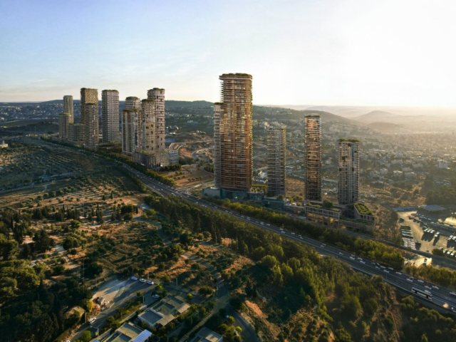 פרויקט המגדלים בדרך חברון. הדמיה: אדריכלים סטודיו יגאל לוי SYL