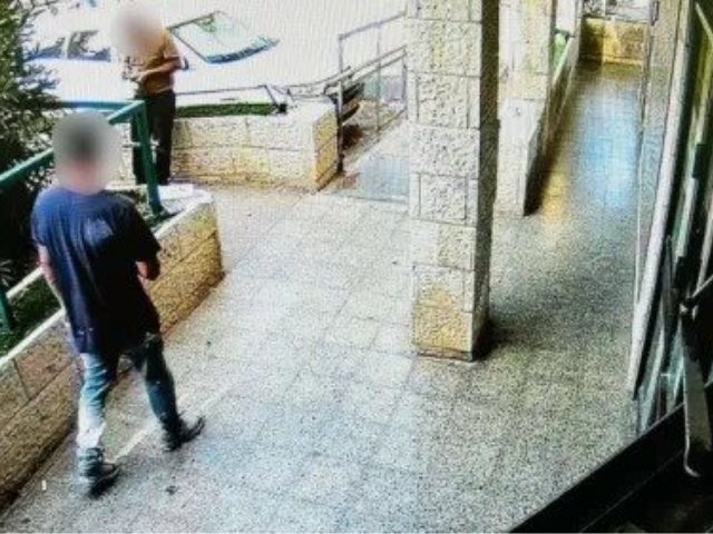 השוד בשכונת בית הכרם. צילום: דוברות המשטרה