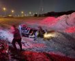 לפנות בוקר: נהגת נפצעה בהתהפכות רכבה בסמוך לצומת ניר גלים