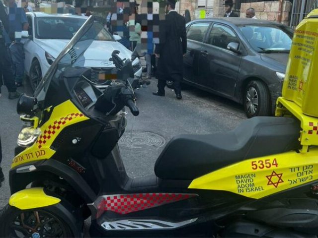 התאונה ברחוב הטורים. צילום: דוברות מד"א