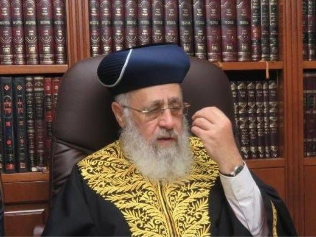 הראשון לציון הגר"י יוסף שליט"א. צילום: א. מיכאלי