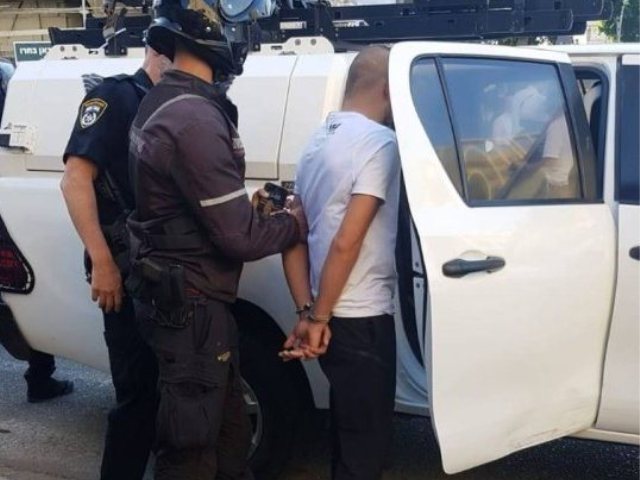 מעצר חשוד בטרור (ארכיון). צילום: דוברות המשטרה
