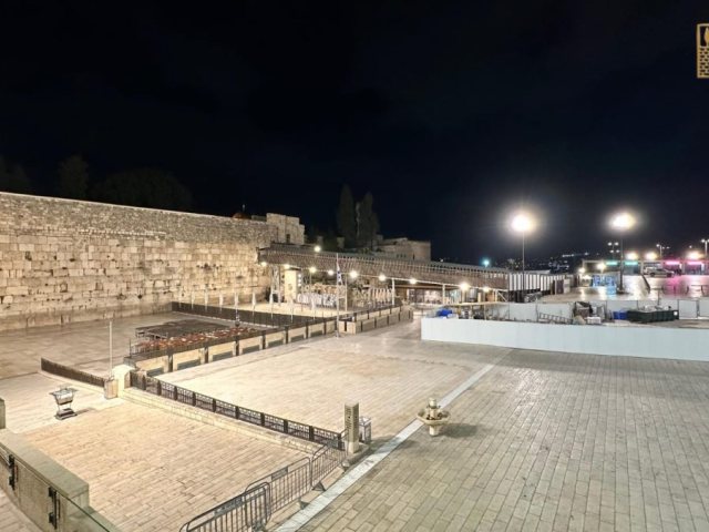 רחבת הכותל ריקה מאדם | הקרן למורשת הכותל