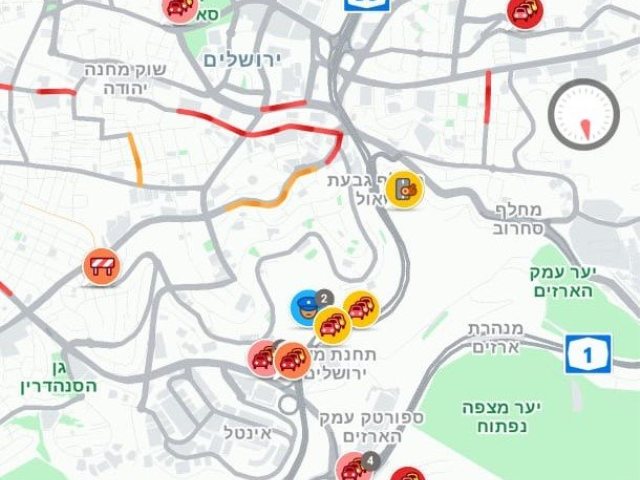 מפת ווייז מעודכנת