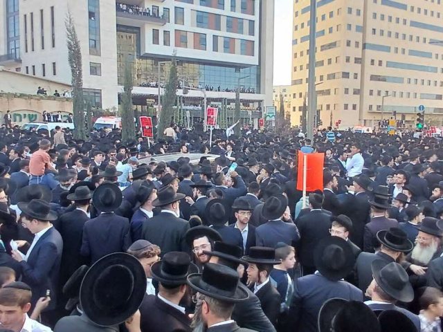 ההמונים בעצרת. מ' מיכאלי
