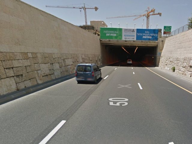 מנהרת בגין | גוגל מפות