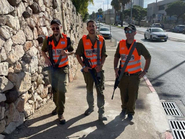חיילי פיקוד העורף בסיור. צילום: עיריית חיפה