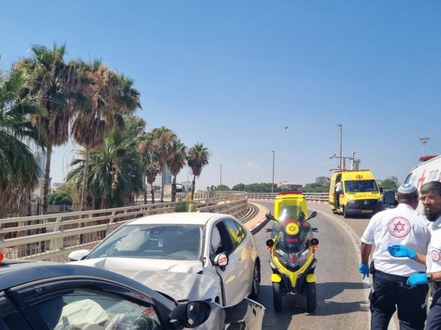 זירת התאונה הקטלנית בה נהרגה צופיה כהן ע"ה | מד"א