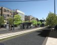  הרכבת הקלה בצומת בר אילן. הדמיה: תכנית אב לתחבורה