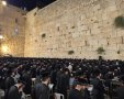 אלפי החסידים בכותל | הקרן למורשת הכותל