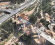 כמעט מתחבר: מבט מהאוויר על הגשר החדש מרמת שלמה להר חוצבים