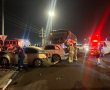 אוטובוס התנגש בשני רכבים בכניסה לעיר; 15 פצועים בזירה