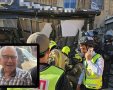 בארי לויט ז"ל על רקע זירת האסון | צילום מד"א / משפחתי