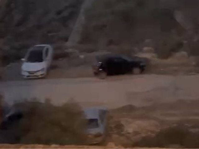 הכביש הפרוץ לרמות. צילום: עדכוני רמות