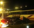 תאונה בין 3 אוטובוסים לרכב פרטי