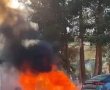 צפו: רכב עלה באש והתפוצץ בלב השכונה החרדית בירושלים