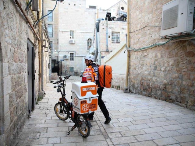 יחידת האופניים של איחוד הצלה. צילום: שירה הרשקוביץ - איחוד הצלה